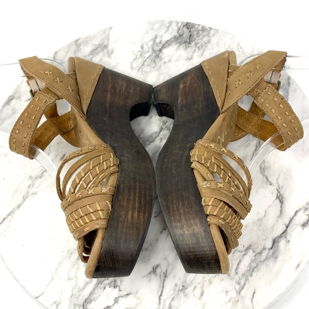 Naughty Monkey Calla Multi Strap Leather Wood Clo… - image 7